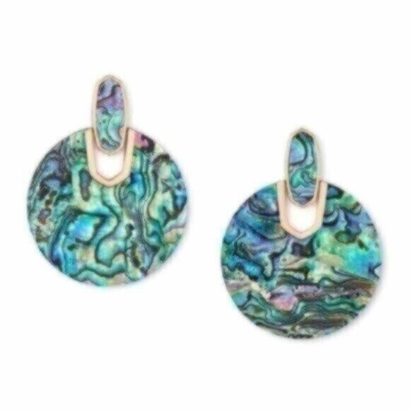 Kendra Scott Jewelry - NWT Kendra Scott Didi Rose Gold Statement Earrings In Abalone Shell